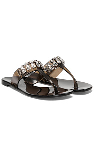 Шлепанцы со стразами