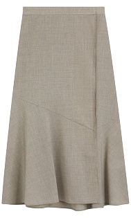 Юбка из меланжевой шерсти