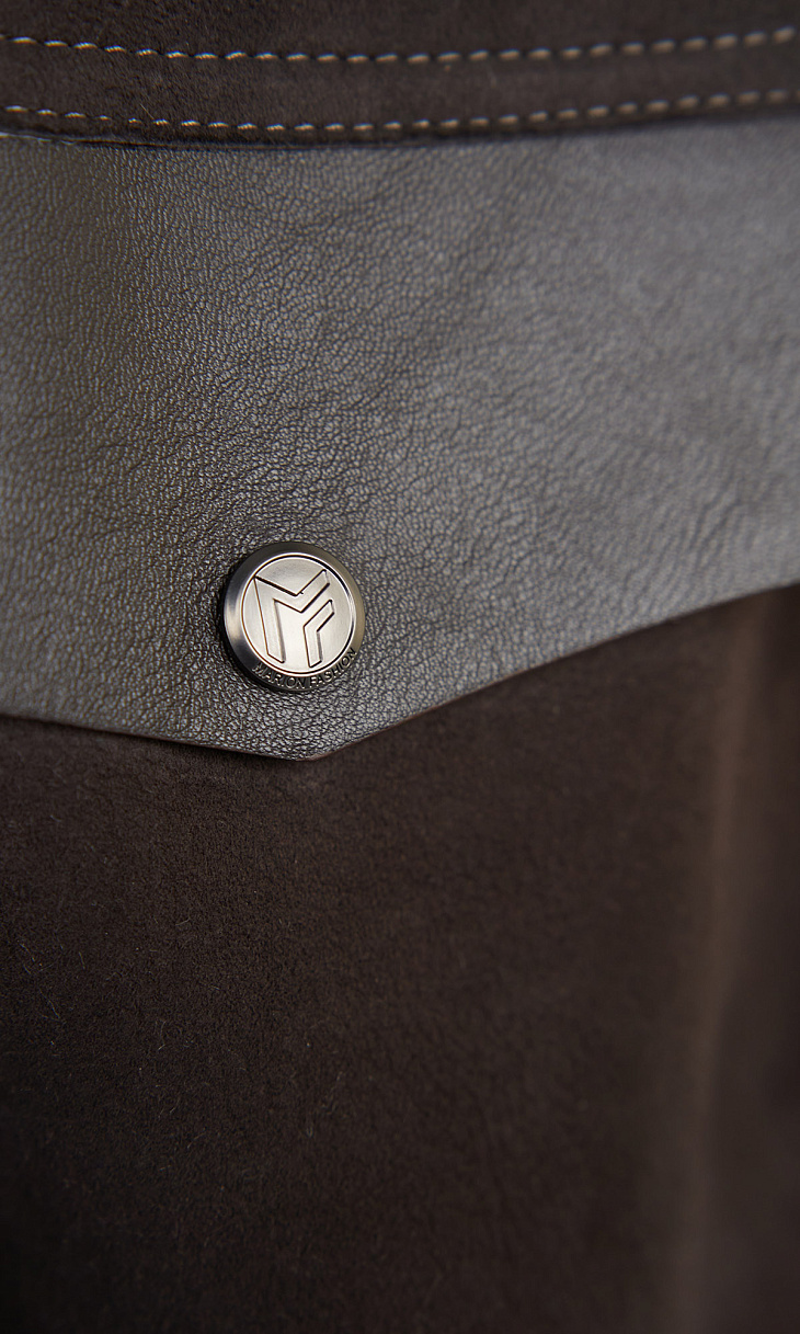 MARION FASHION: Дубленка с отстегивающимися рукавами