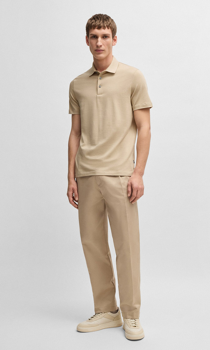 HUGO BOSS: Поло из хлопка