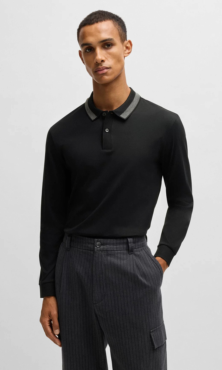HUGO BOSS: Поло из хлопка