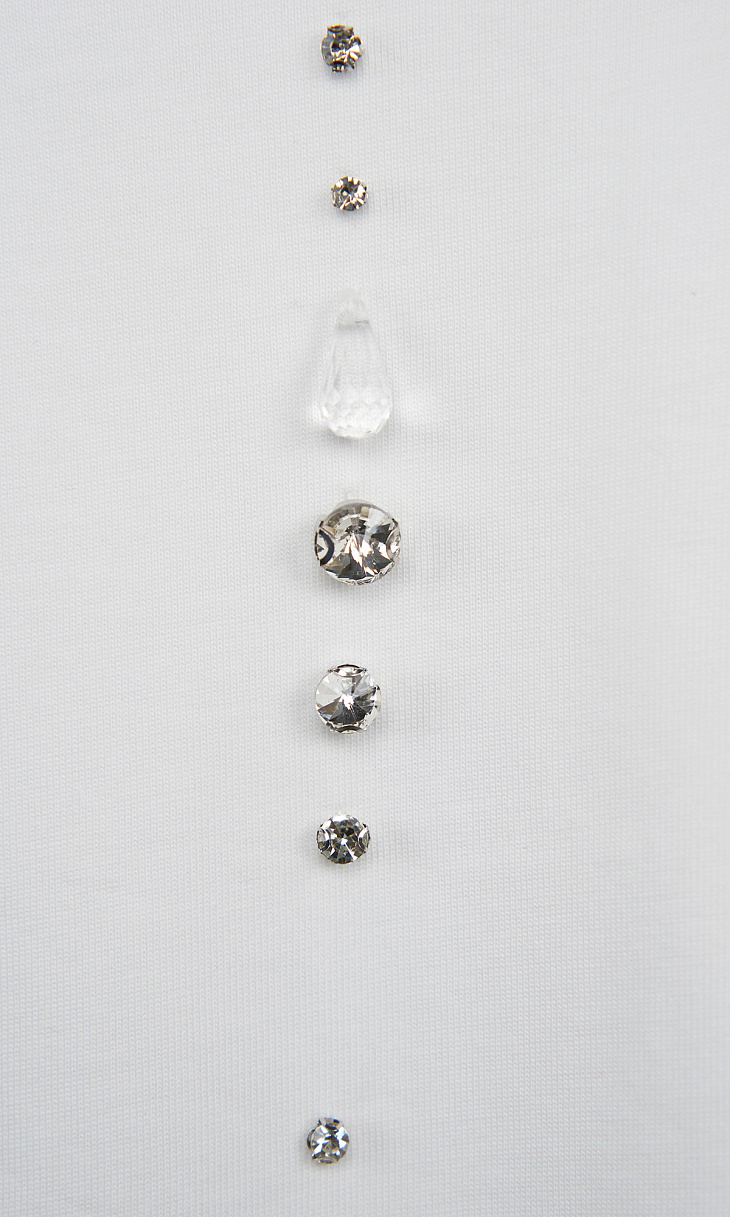 TWINSET: Футболка со стразами