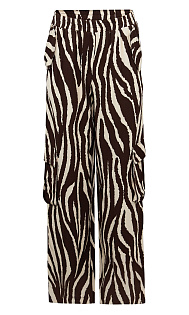 Брюки-карго с принтом