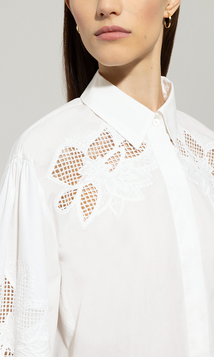 LUISA CERANO: Блуза с вышивкой