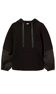 Толстовка с рукавами из органзы