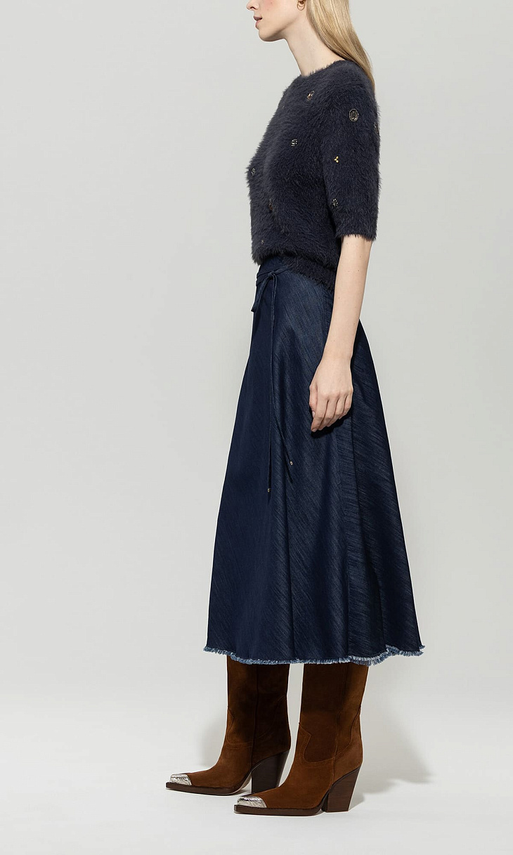 LUISA CERANO: Пуловер со стразами