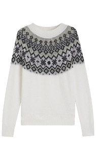 Свитер с жаккардовым узором