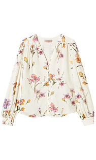 Блуза с цветочным принтом