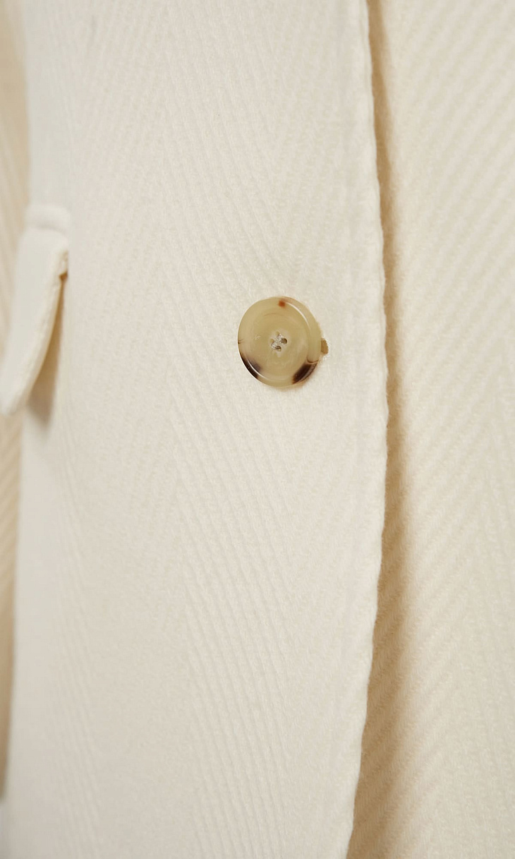 HUGO BOSS: Полупальто из шерсти