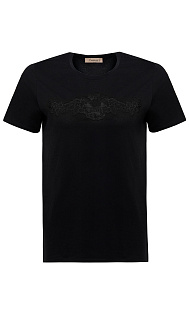 Футболка с кружевом