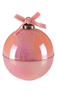 Свеча в шаре розового цвета