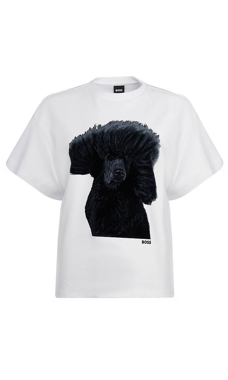 HUGO BOSS: Футболка с принтом
