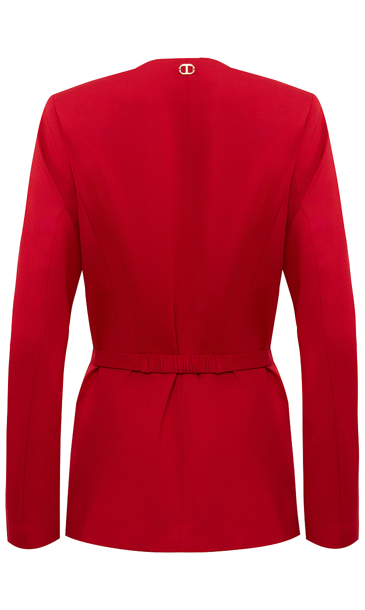 TWINSET: Пиджак с поясом