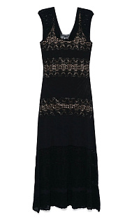 Платье в технике кроше