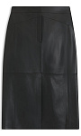 HUGO BOSS: Юбка из кожи