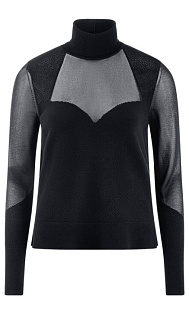 Водолазка с прозрачными вставками