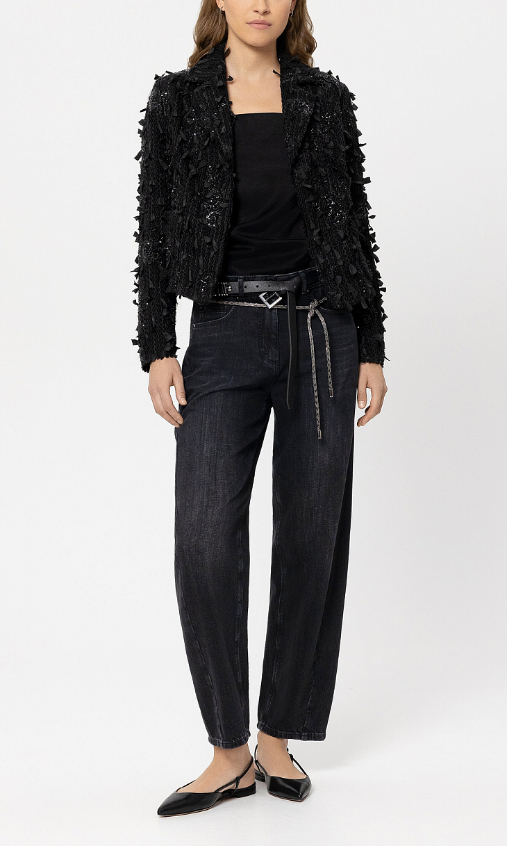 LUISA CERANO: Жакет с бисером и пайетками