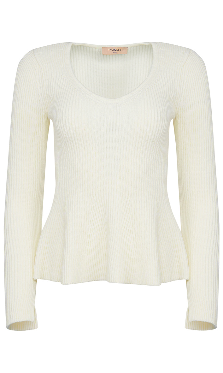 TWINSET: Джемпер с баской