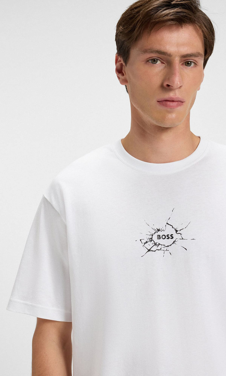 HUGO BOSS: Футболка с логотипом
