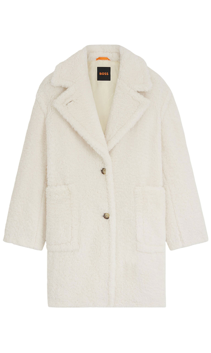 HUGO BOSS: Плюшевое пальто