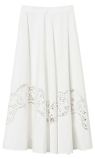 Юбка с английской вышивкой