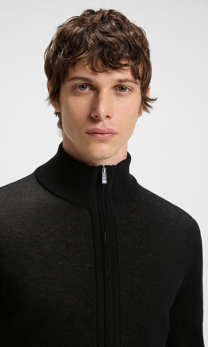 HUGO BOSS: Кардиган из шерсти