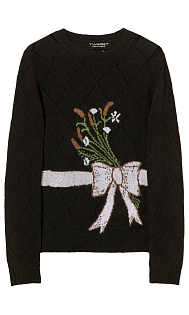 Пуловер с принтом