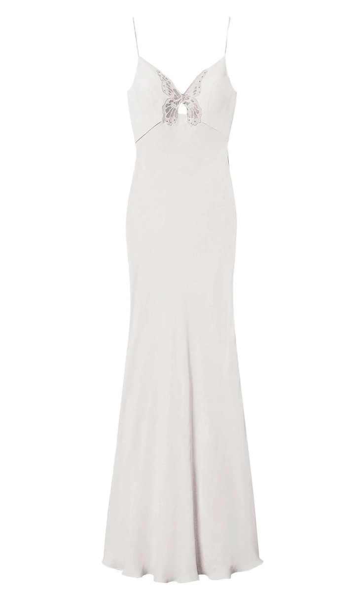 TWINSET: Платье-комбинация с вышивкой