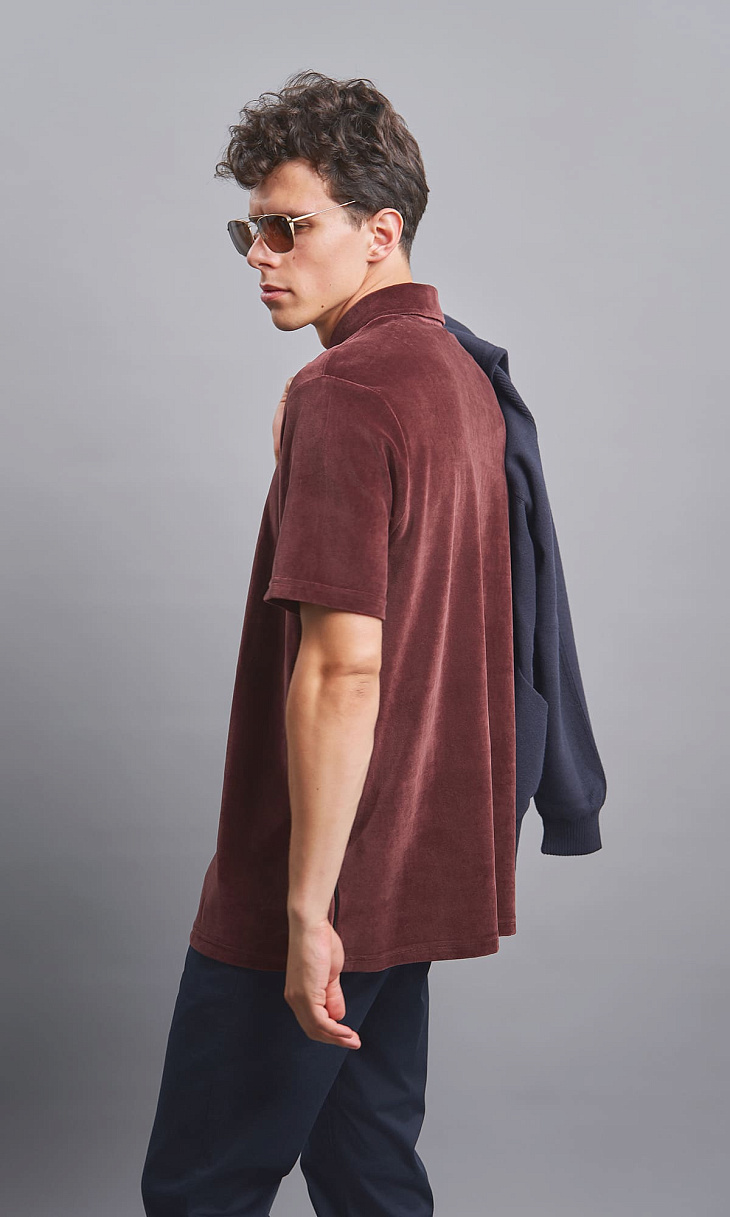 BOGNER: Поло из бархата