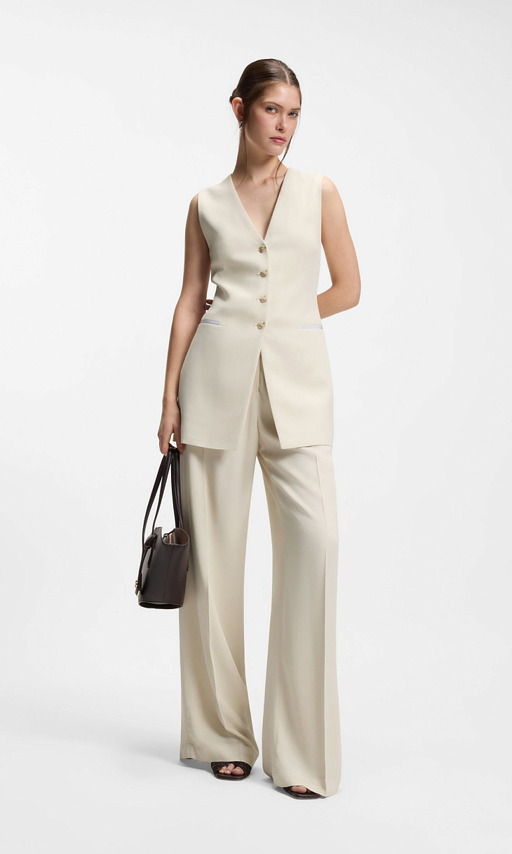 HUGO BOSS: Брюки из струящегося крепа