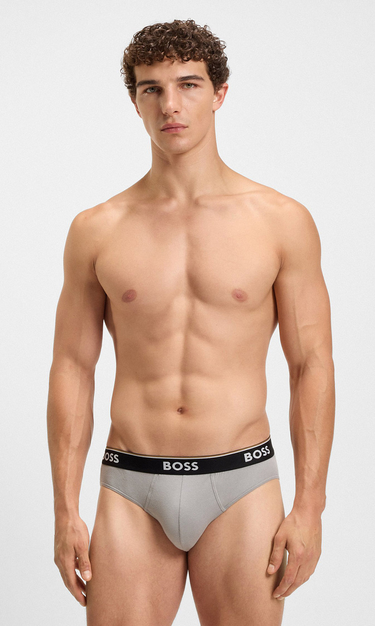 HUGO BOSS: Комплект трусов из хлопка