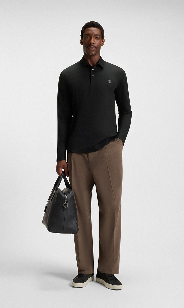 HUGO BOSS: Поло с монограммой