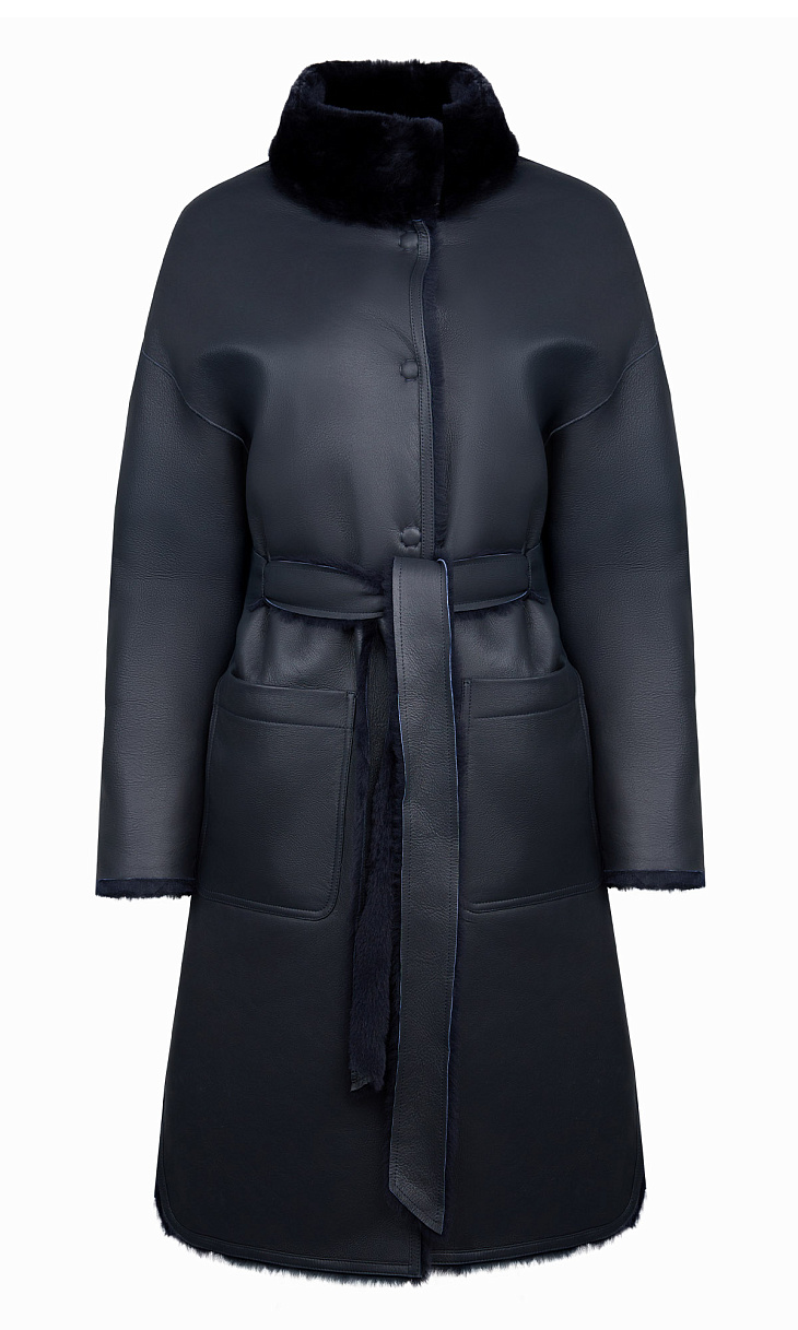 MARION FASHION: Двустороннее пальто из овчины