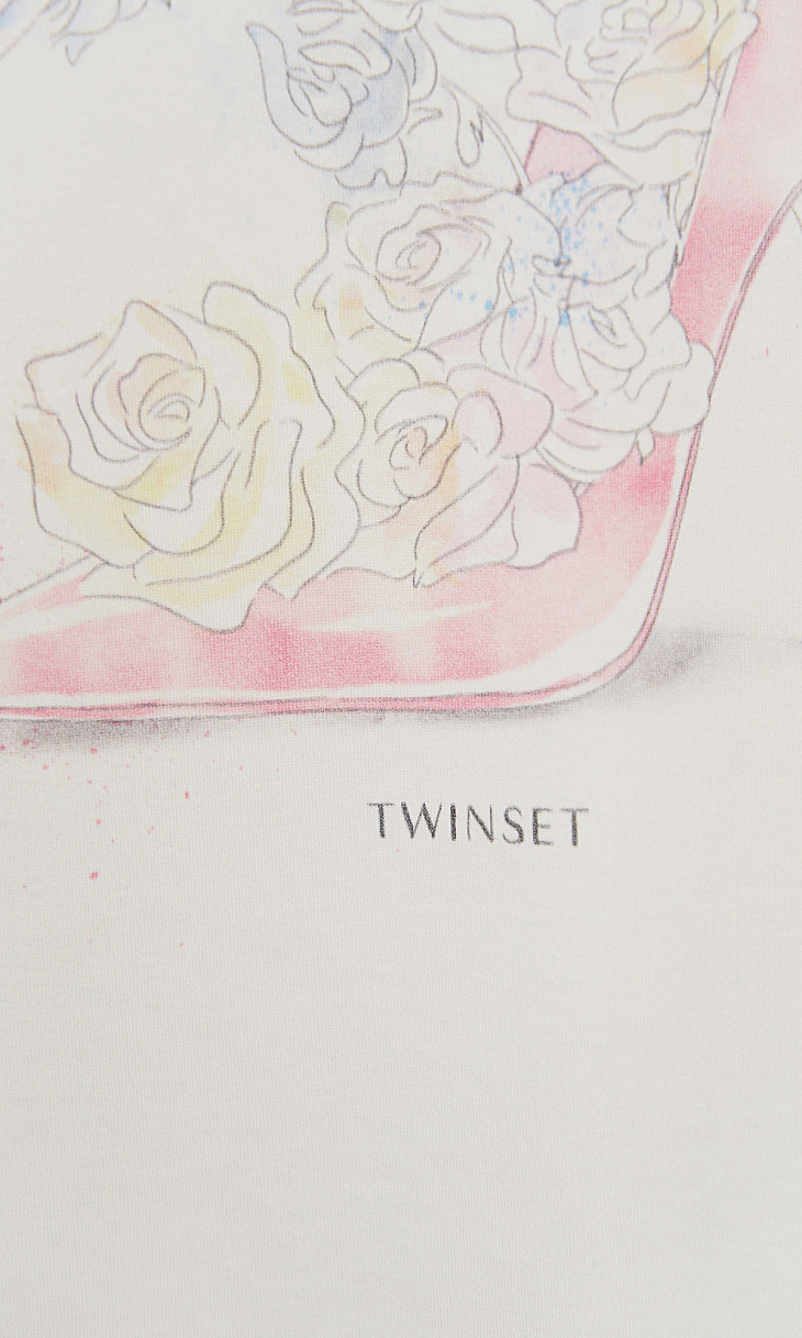 TWINSET: Футболка с принтом