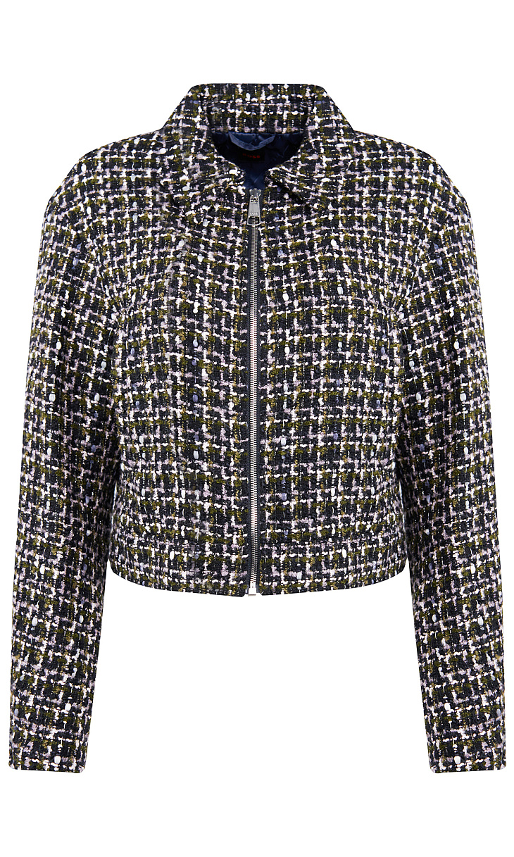 HUGO BOSS: Куртка из твида