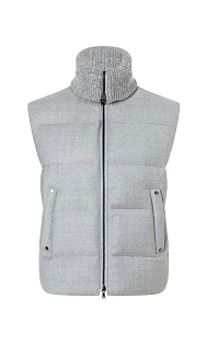 Пуховой жилет из шерсти