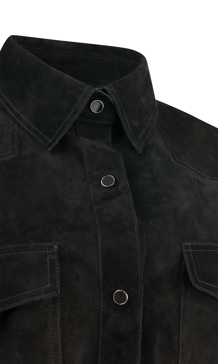 MARION FASHION: Рубашка из замши