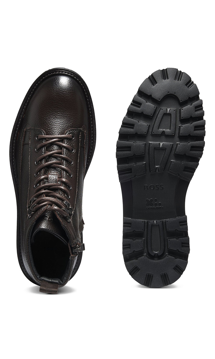 HUGO BOSS: Ботинки из кожи