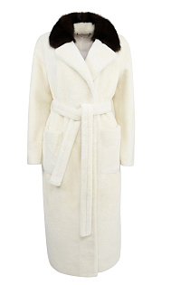 Шуба с поясом