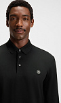 HUGO BOSS: Поло с монограммой