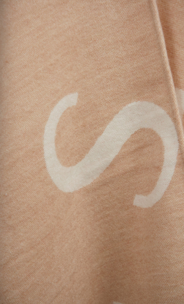 TWINSET: Пончо с логотипом и бахромой