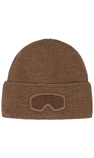 Шерстяная шапка с нашивкой