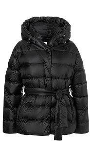 Пуховик с поясом