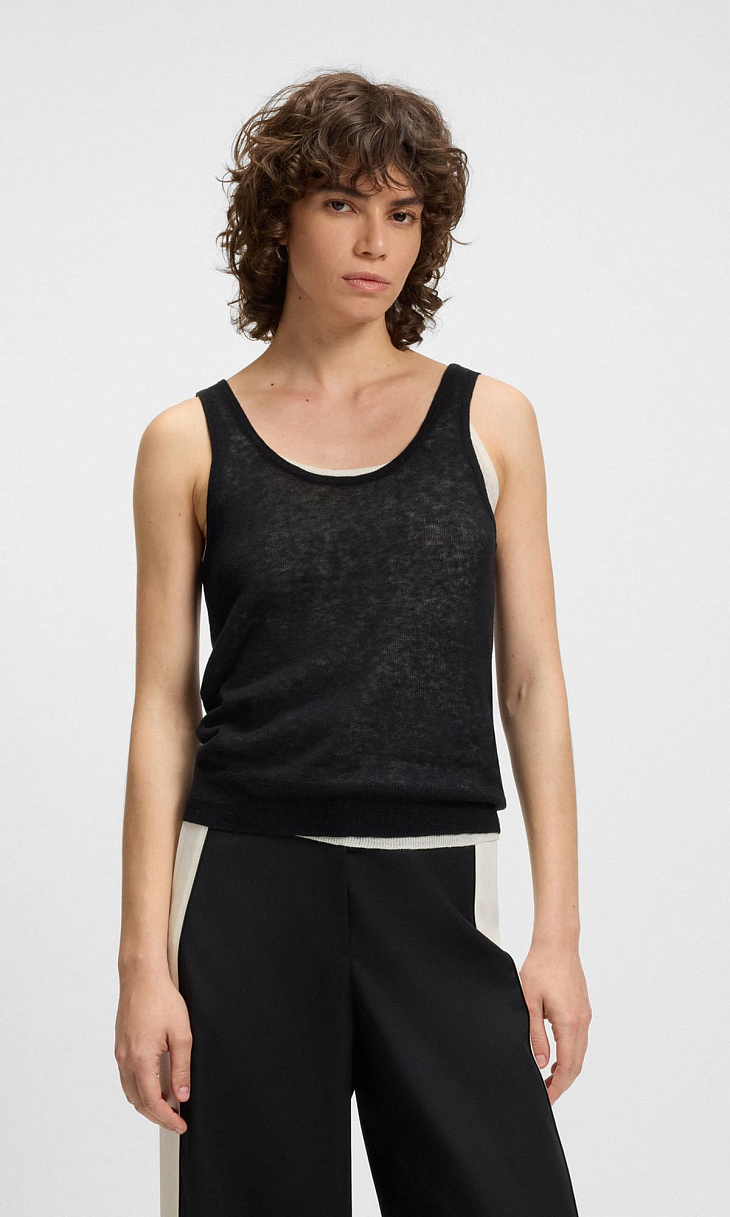 HUGO BOSS: Двухслойный топ