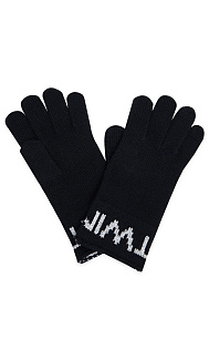 Шерстяные перчатки с люрексом