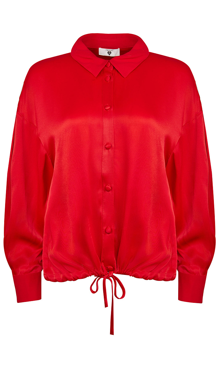 TWINSET: Атласная рубашка