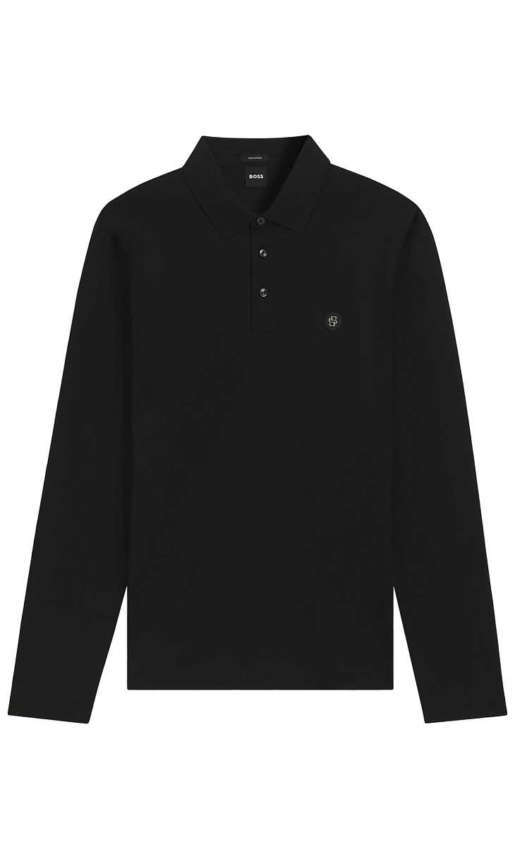 HUGO BOSS: Поло с монограммой