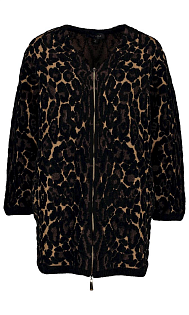 Пальто с анималистичным принтом