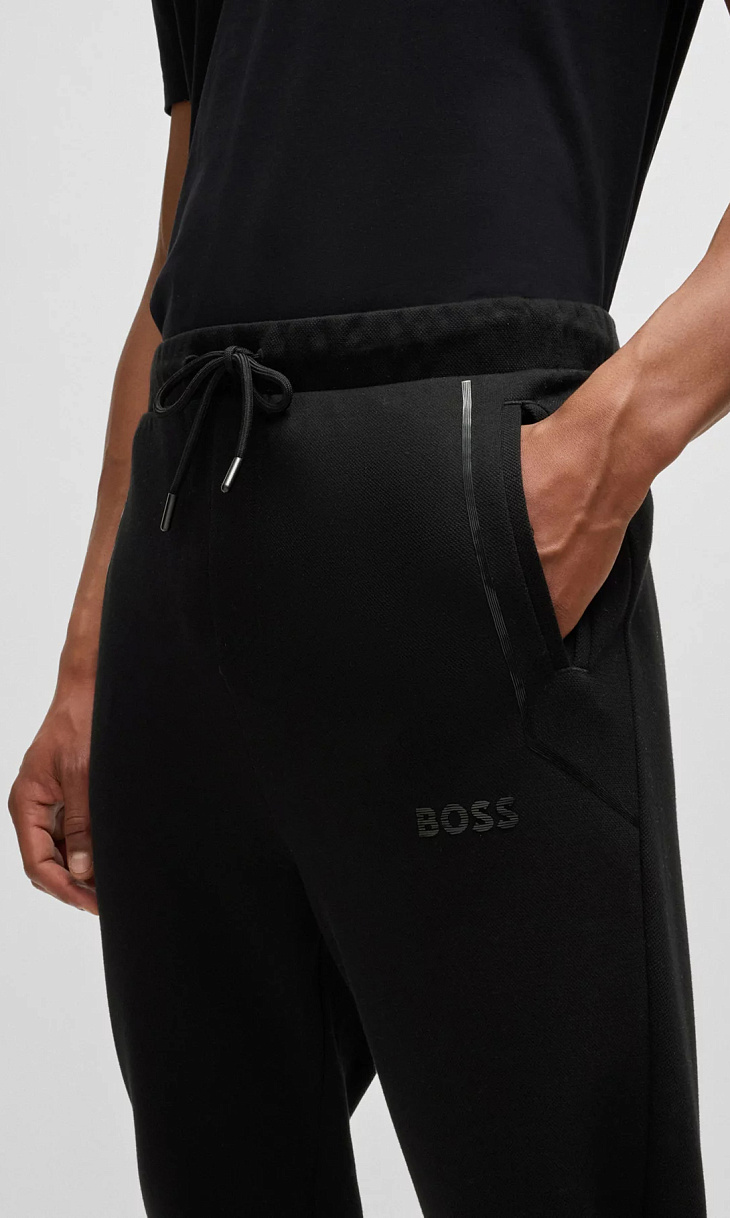 HUGO BOSS: Брюки-джоггеры из хлопка