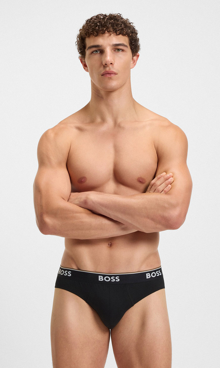 HUGO BOSS: Комплект трусов из хлопка